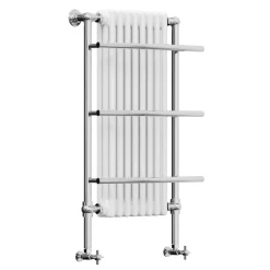 Toasty Ardell Chrome Traditional Heated Towel Rail - 1000 x 630mm