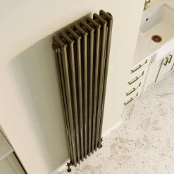 Toasty Ardleigh Antique Brass Vertical Column Radiator