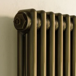 Toasty Ardleigh Antique Brass Vertical Column Radiator