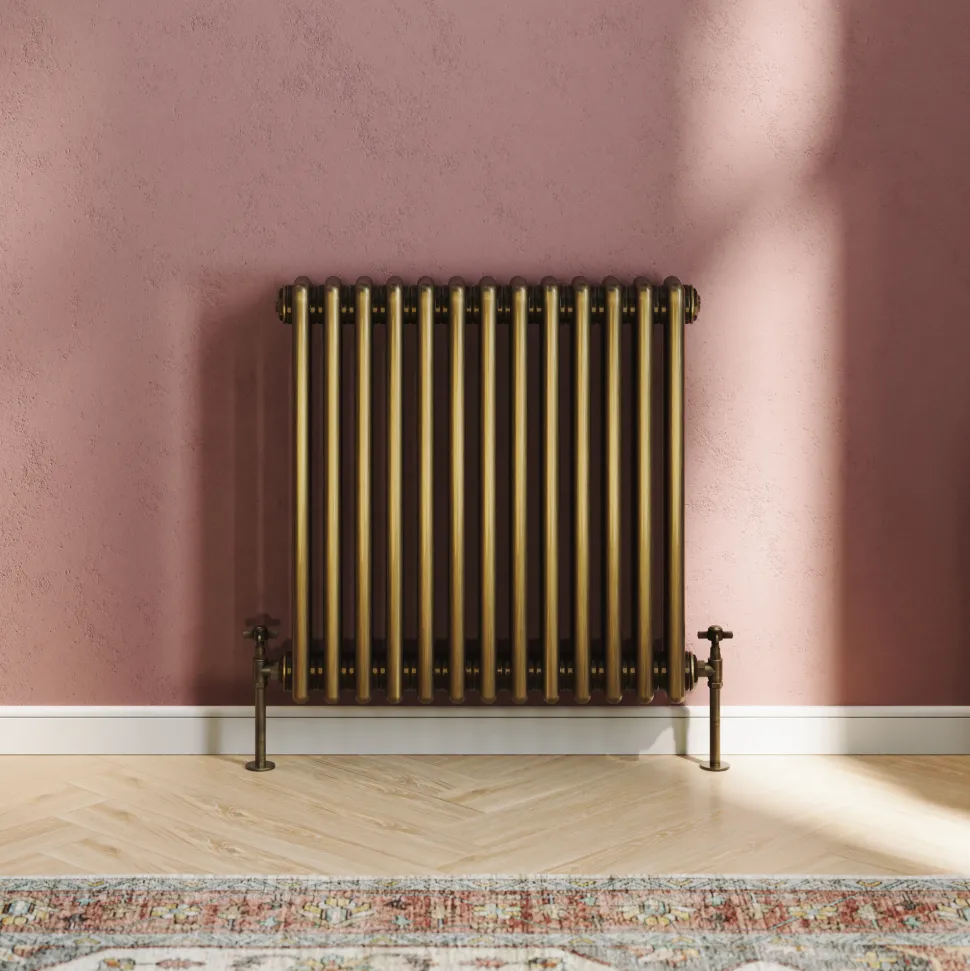 Toasty Ardleigh Antique Brass Horizontal Column Radiator