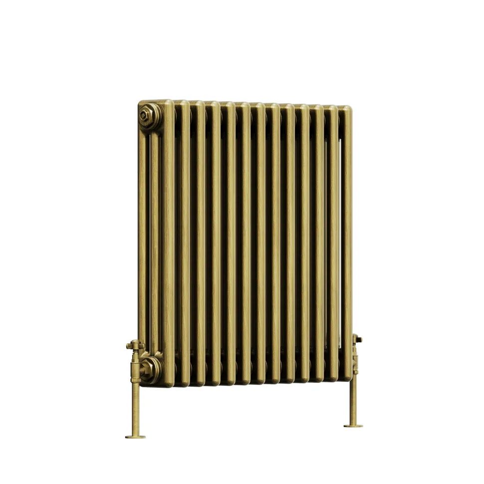 Toasty Ardleigh Antique Brass Horizontal Column Radiator