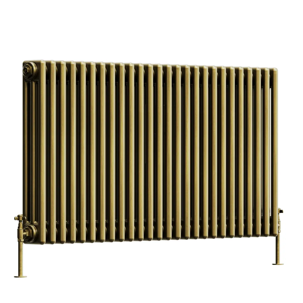 Toasty Ardleigh Antique Brass Horizontal Column Radiator