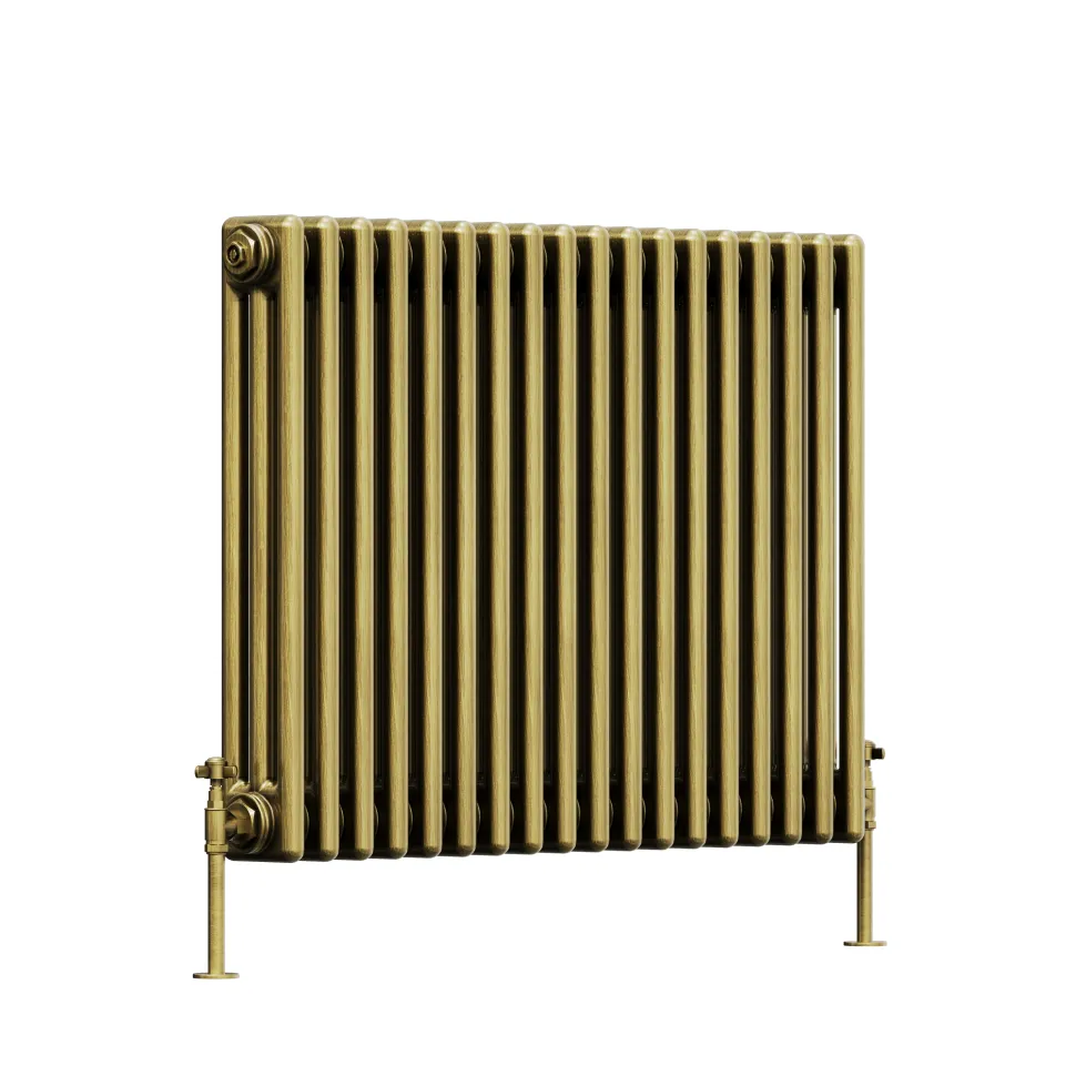 Toasty Ardleigh Antique Brass Horizontal Column Radiator