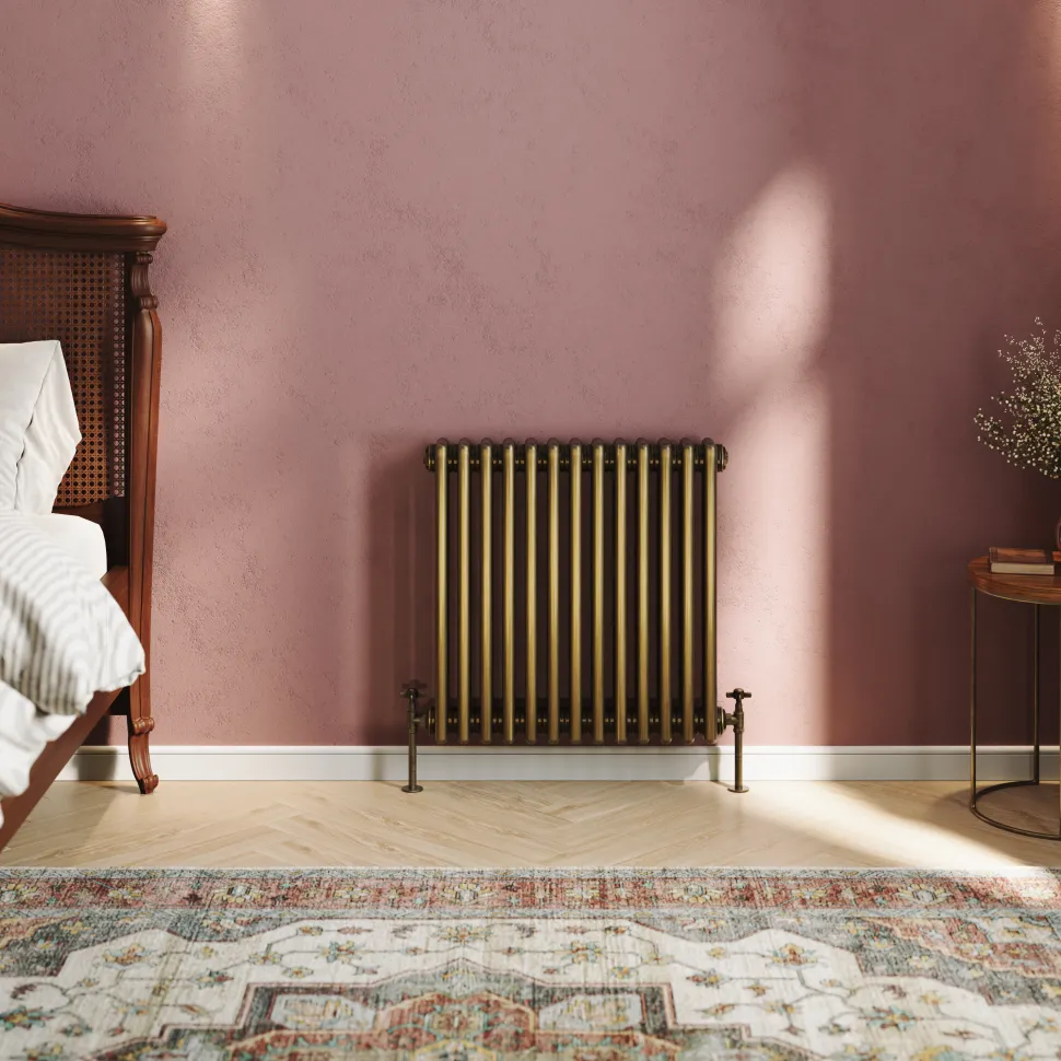 Toasty Ardleigh Antique Brass Horizontal Column Radiator