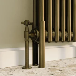 Toasty Ardleigh Antique Brass Column Radiator Feet