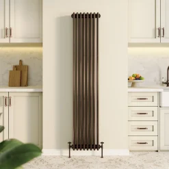 Toasty Ardleigh Antique Copper Vertical 3 Column Radiator