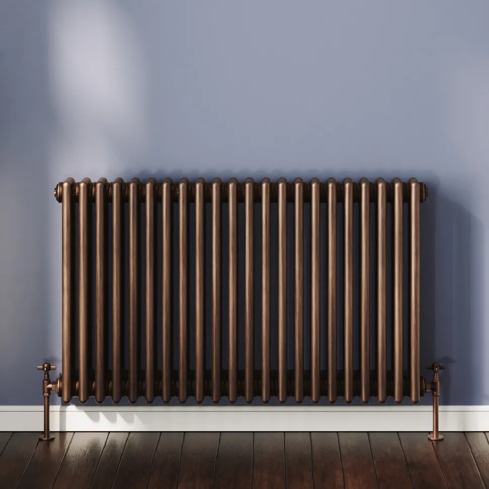 Toasty Ardleigh Antique Copper Horizontal 3 Column Radiator