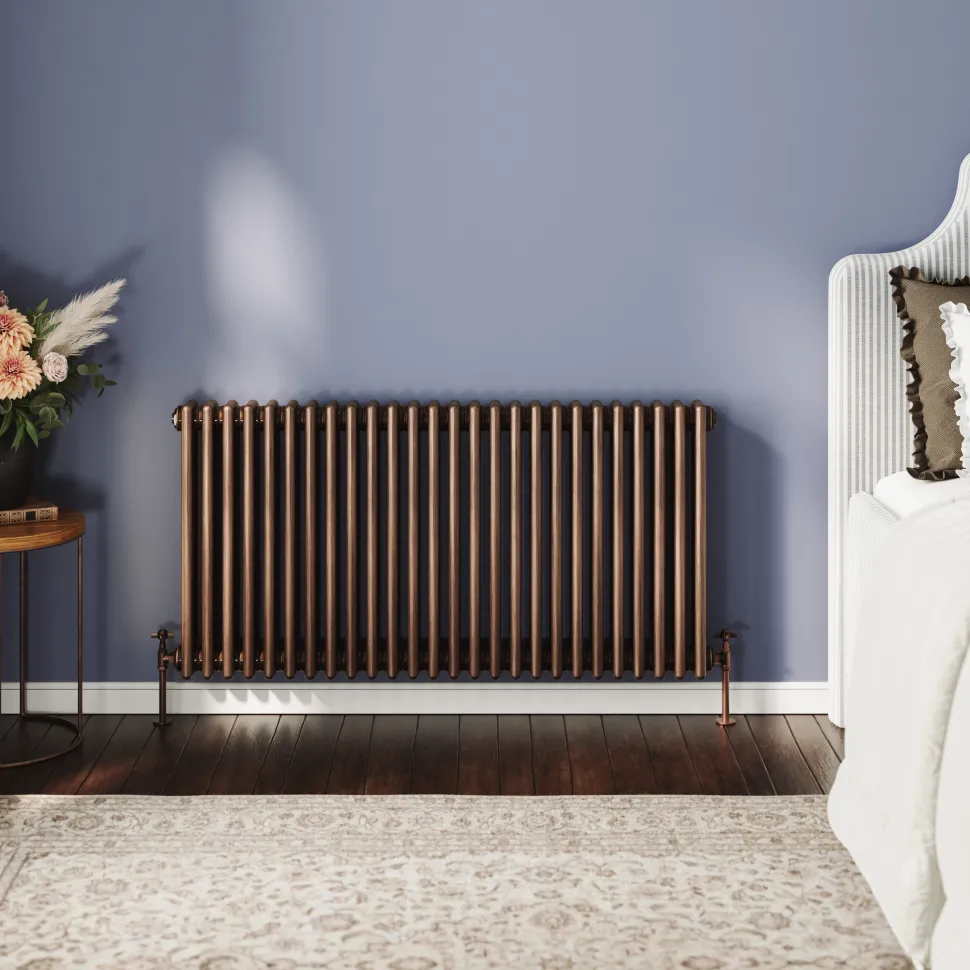 Toasty Ardleigh Antique Copper Horizontal 3 Column Radiator