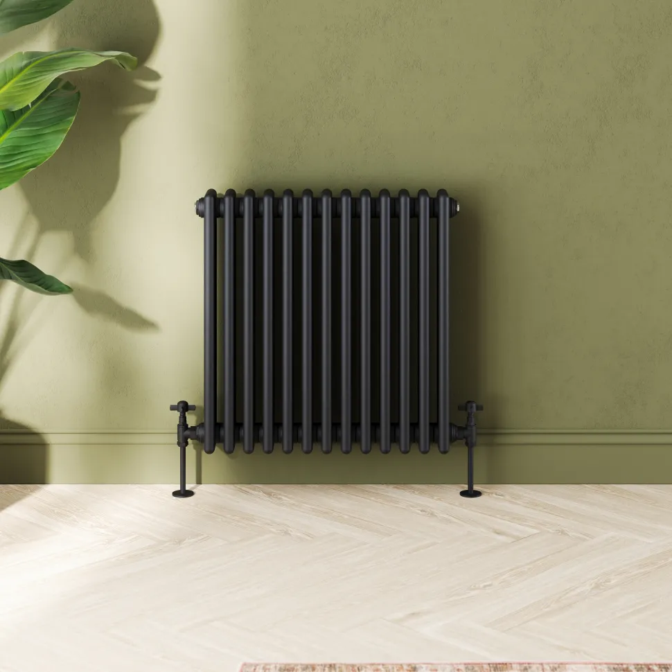 Toasty Ardleigh Matt Black Horizontal Column Radiator