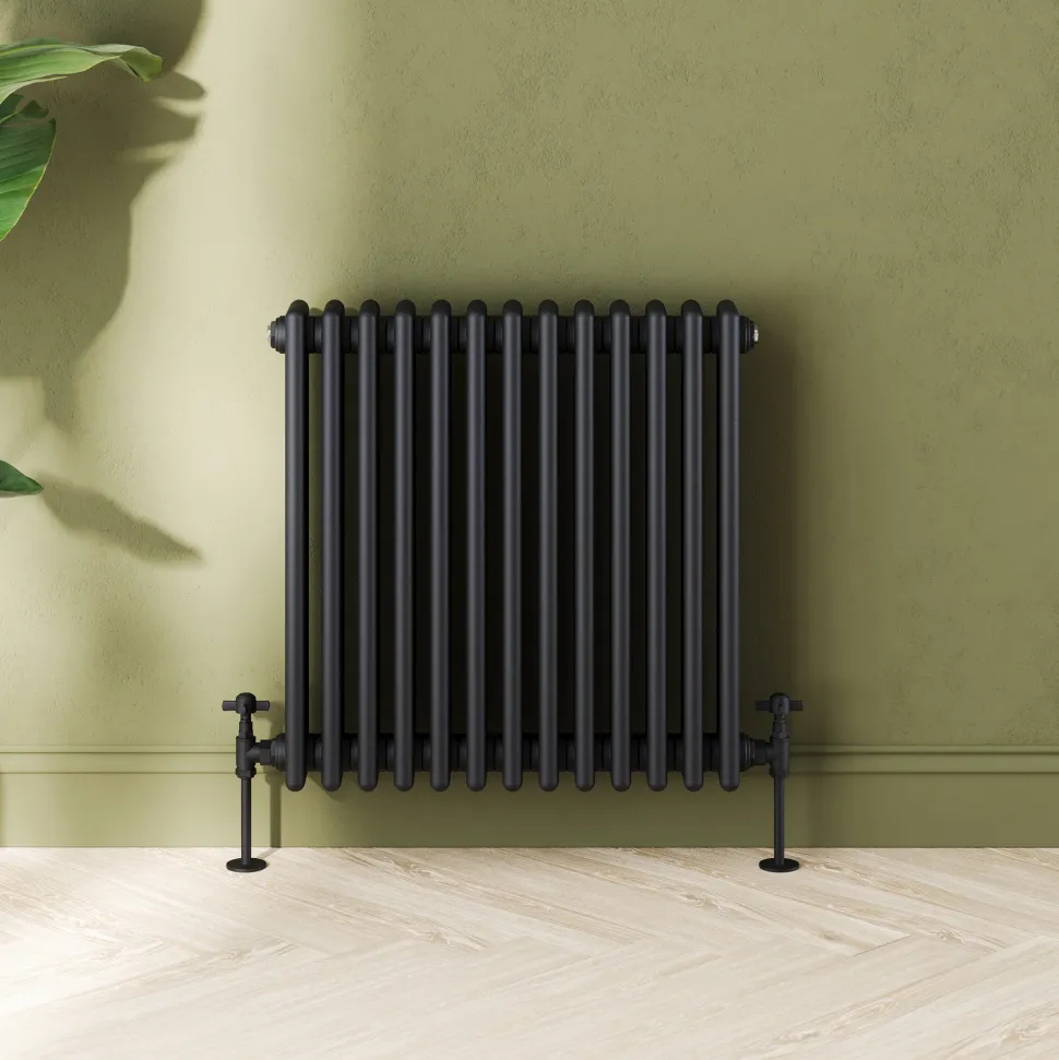 Toasty Ardleigh Matt Black Horizontal Column Radiator