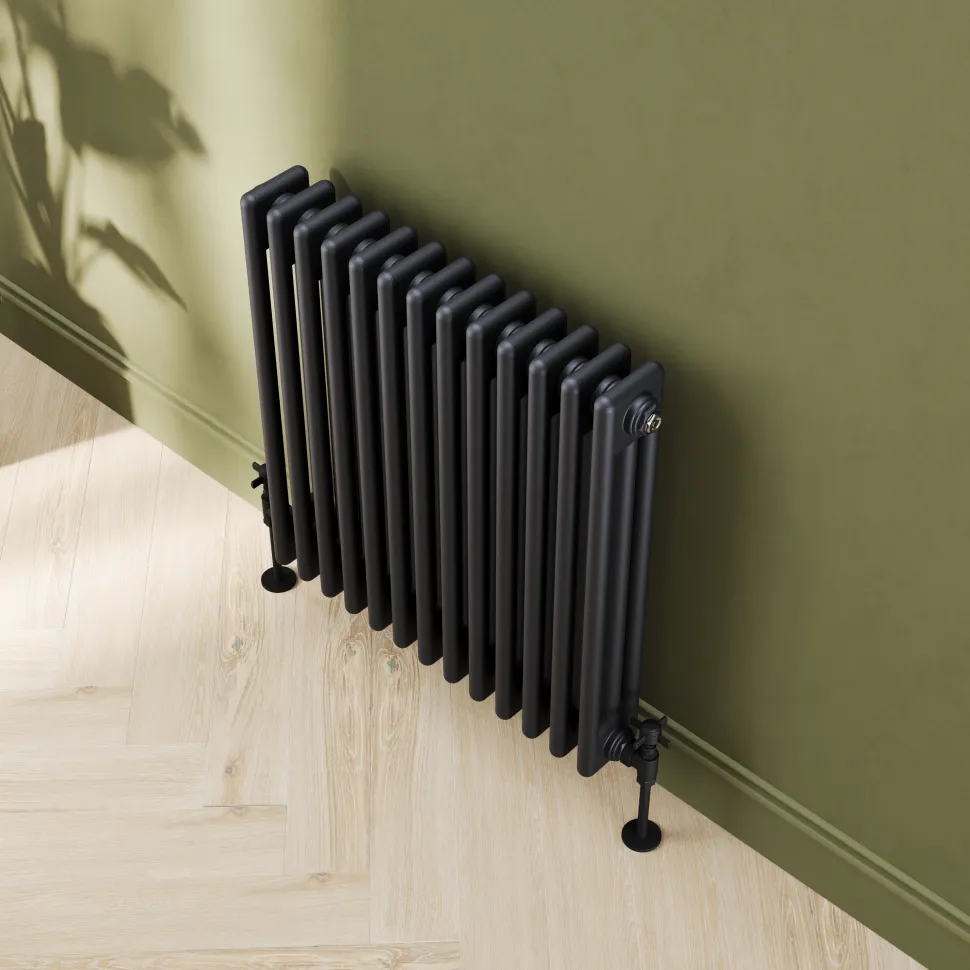 Toasty Ardleigh Matt Black Horizontal Column Radiator
