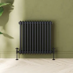 Toasty Ardleigh Matt Black Horizontal Column Radiator