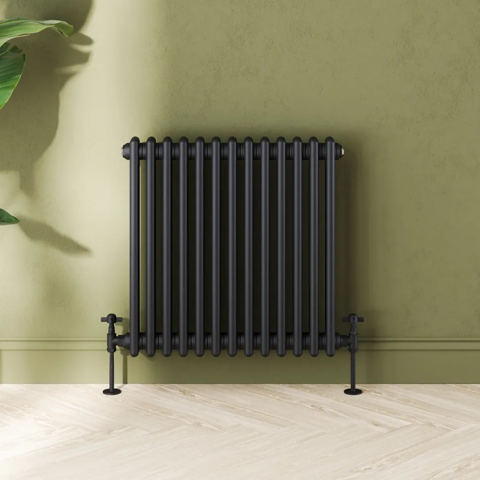 Toasty Ardleigh Matt Black Horizontal Column Radiator