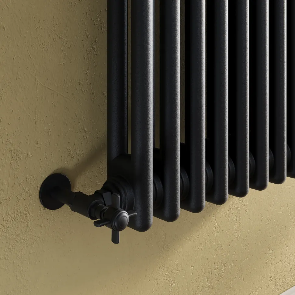 Toasty Ardleigh Matt Black Horizontal Column Radiator