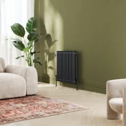 Toasty Ardleigh Matt Black Horizontal Column Radiator