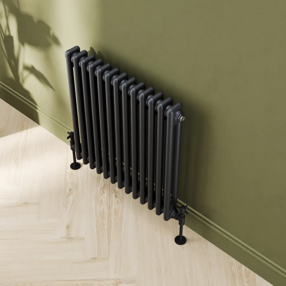 Toasty Ardleigh Matt Black Horizontal Column Radiator