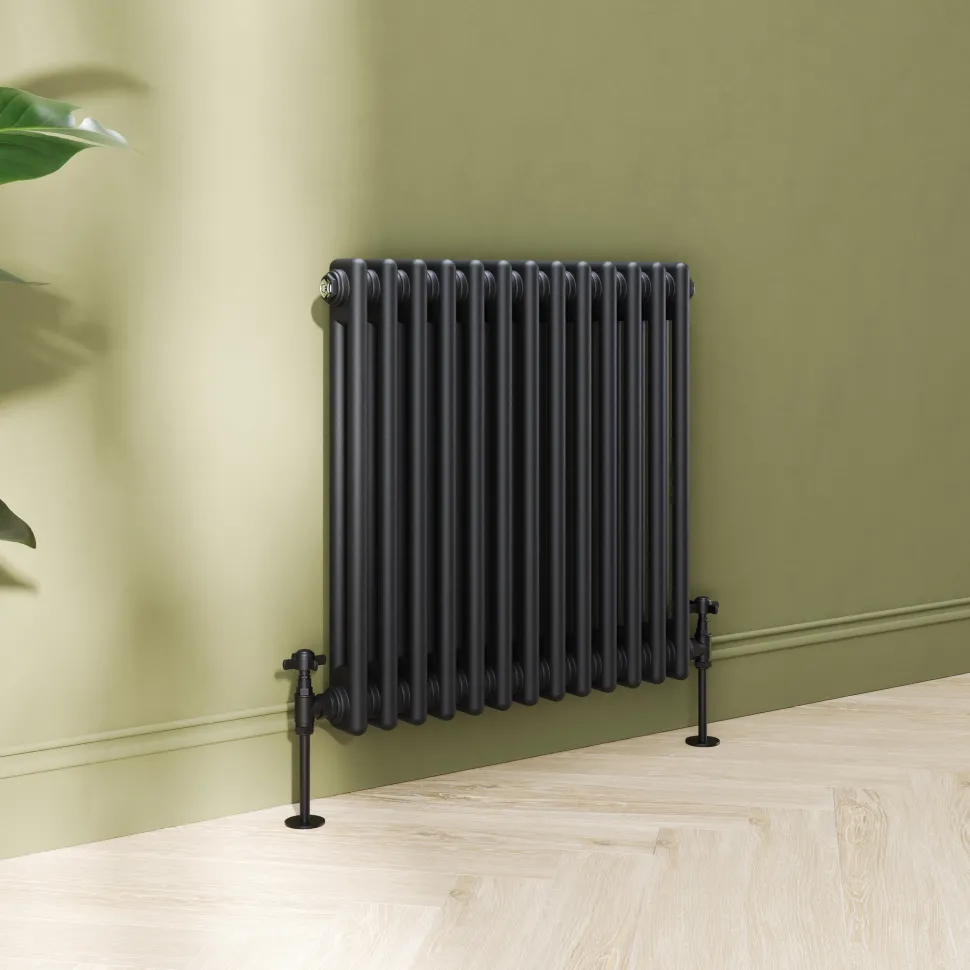 Toasty Ardleigh Matt Black Horizontal Column Radiator