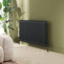 Toasty Ardleigh Matt Black Horizontal Column Radiator