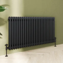 Toasty Ardleigh Matt Black Horizontal Column Radiator