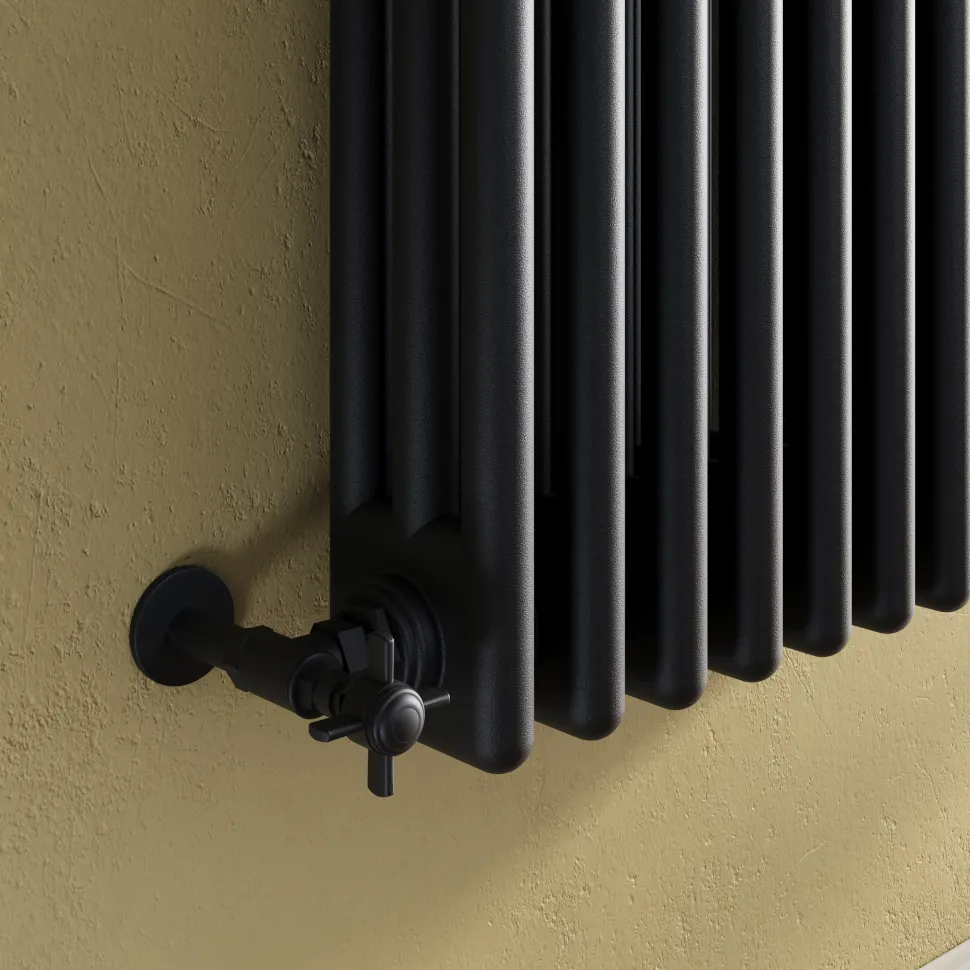 Toasty Ardleigh Matt Black Horizontal Column Radiator