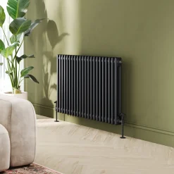 Toasty Ardleigh Matt Black Horizontal Column Radiator
