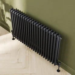 Toasty Ardleigh Matt Black Horizontal Column Radiator