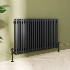 Toasty Ardleigh Matt Black Horizontal Column Radiator