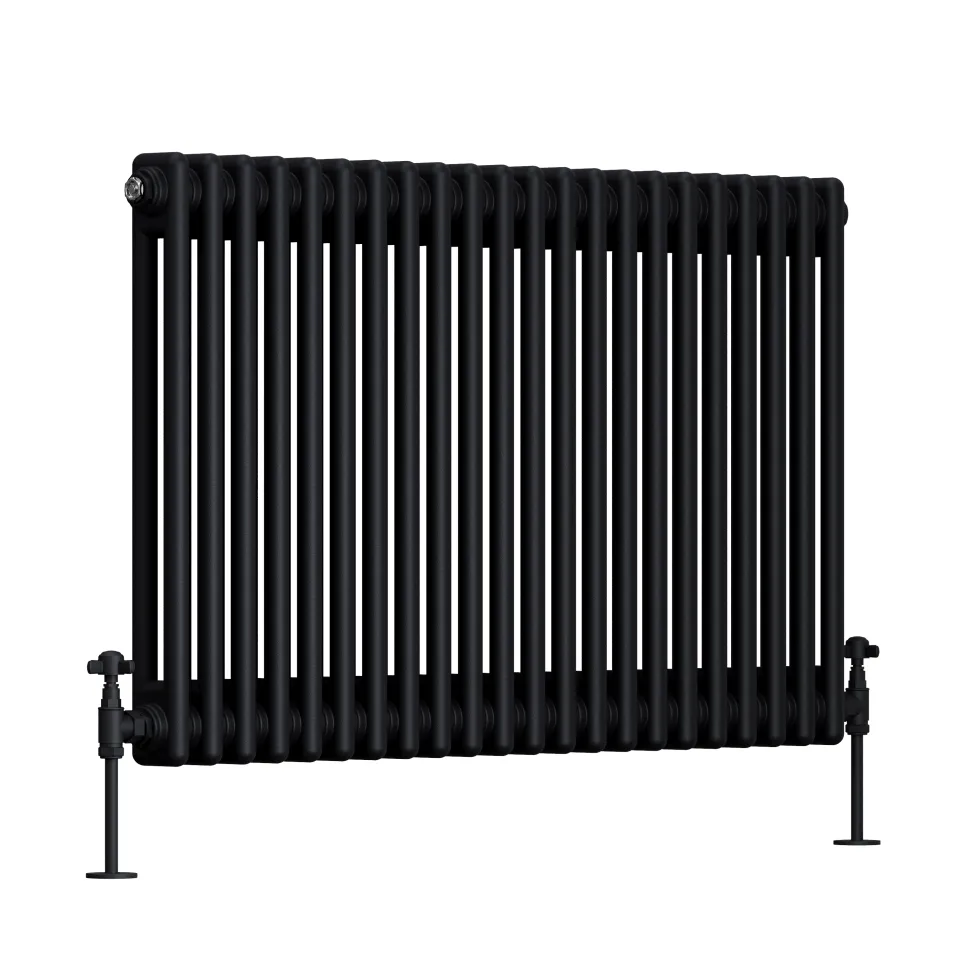 Toasty Ardleigh Matt Black Horizontal Column Radiator