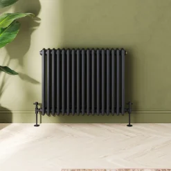 Toasty Ardleigh Matt Black Horizontal Column Radiator