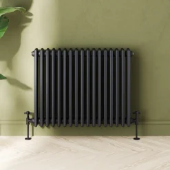 Toasty Ardleigh Matt Black Horizontal Column Radiator
