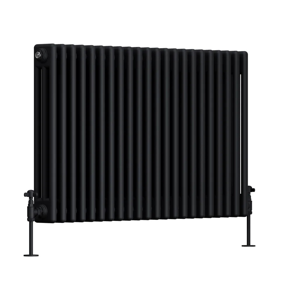 Toasty Ardleigh Matt Black Horizontal Column Radiator