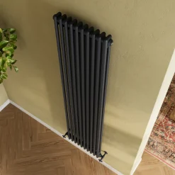 Toasty Ardleigh Matt Black Vertical Column Radiator