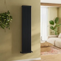 Toasty Ardleigh Matt Black Vertical Column Radiator