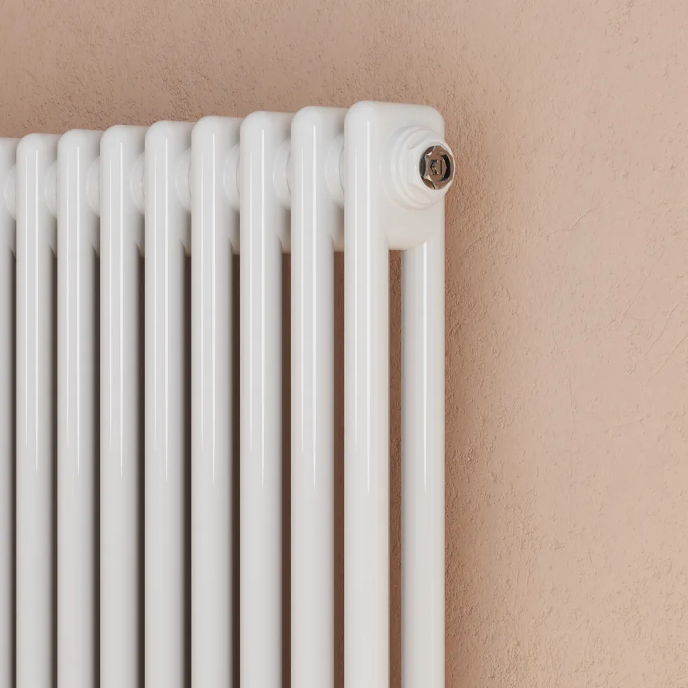 Toasty Ardleigh White Vertical Column Radiator