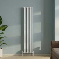 Toasty Aura White Round Tube Vertical Radiator