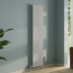 Toasty Aura White Round Tube Vertical Radiator