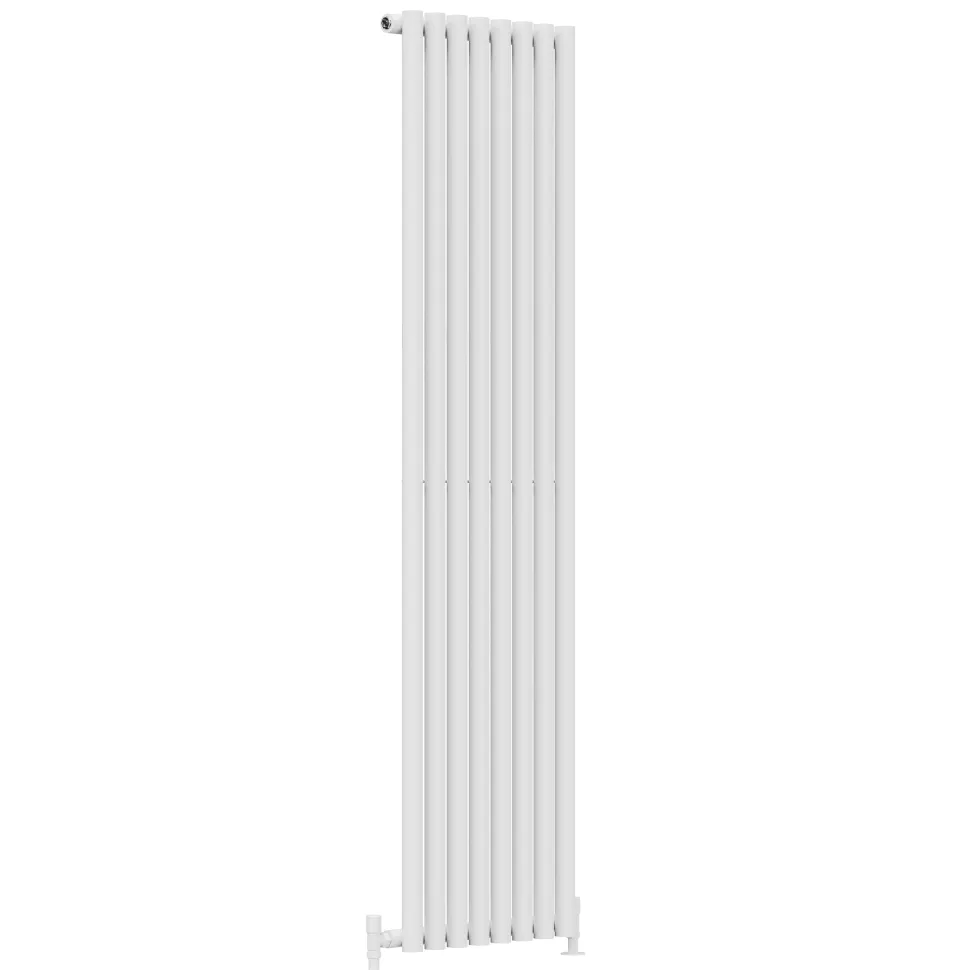 Toasty Aura White Round Tube Vertical Radiator