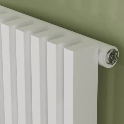 Toasty Axis White Rectangular Tube Vertical Radiator - 1800 x 380mm