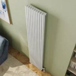 Toasty Axis White Rectangular Tube Vertical Radiator - 1800 x 380mm