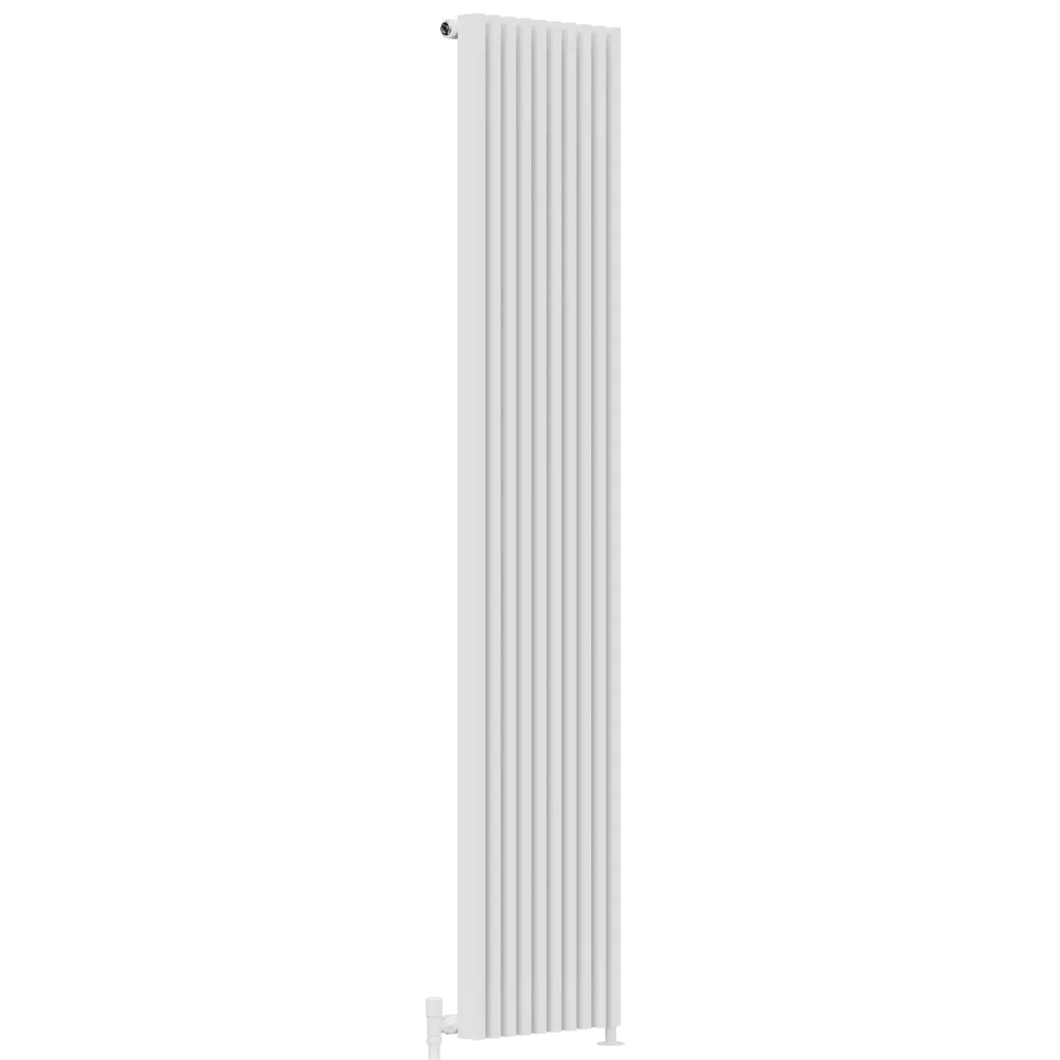 Toasty Axis White Rectangular Tube Vertical Radiator - 1800 x 380mm