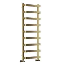 Toasty Balance Brushed Brass Heated Towel Rail