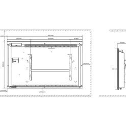 Toasty Bask Matt White Electric Radiator