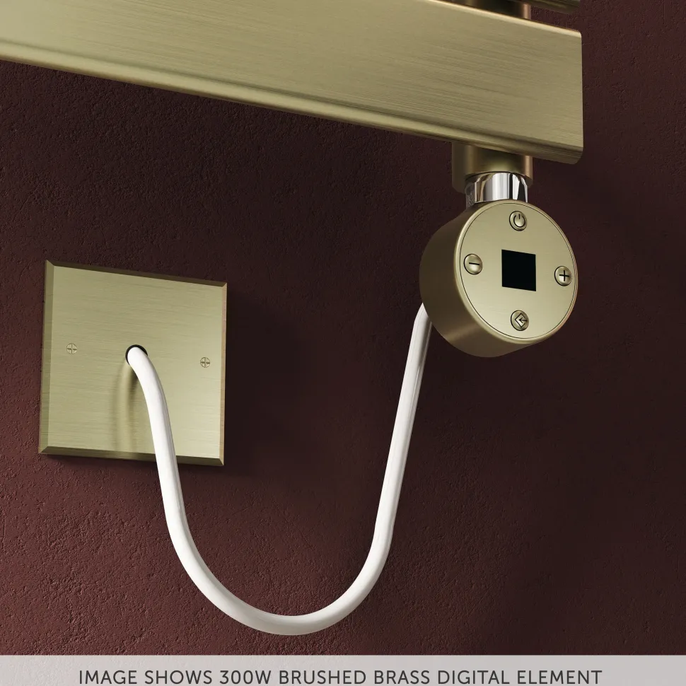 Toasty Brushed Brass Dual Fuel Kit With Digital Element, Valves And T-Piece