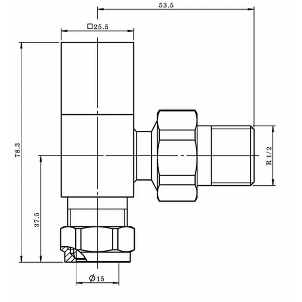 Toasty Brushed Bronze Square Manual Valve