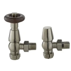 Toasty Chelsea Satin Nickel Thermostatic Radiator Valves