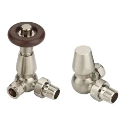 Toasty Chelsea Satin Nickel Thermostatic Radiator Valves