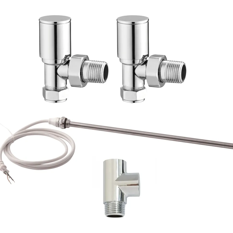 Toasty Chrome Dual Fuel Kit With Manual Element, Valves And T-Piece