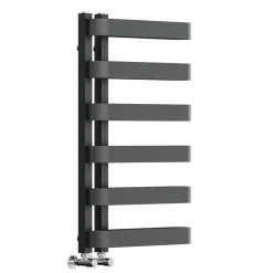 Toasty Cocoon Anthracite Heated Towel Rail - 850 x 500mm