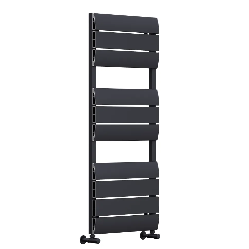 Toasty Dawn Anthracite Aluminium Heated Towel Rail - 1200 x 500mm