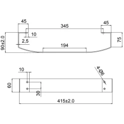 Toasty Drift Towel Bar Rail